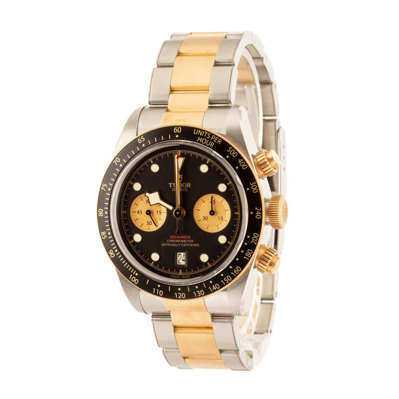 Tudor Black Bay Chrono Steel & Gold Black Dial
