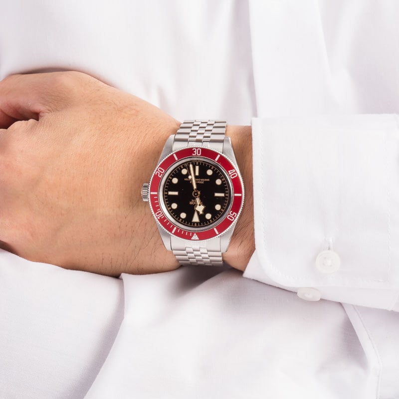 Pre-owned Tudor Black Bay Red Bezel