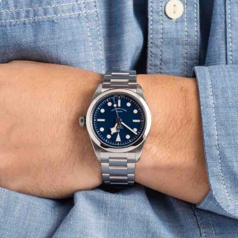 Pre-owned Tudor Heritage Black Bay 79500 Blue Dial