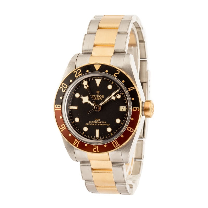 Pre-owned Tudor Black Bay GMT S&G Black