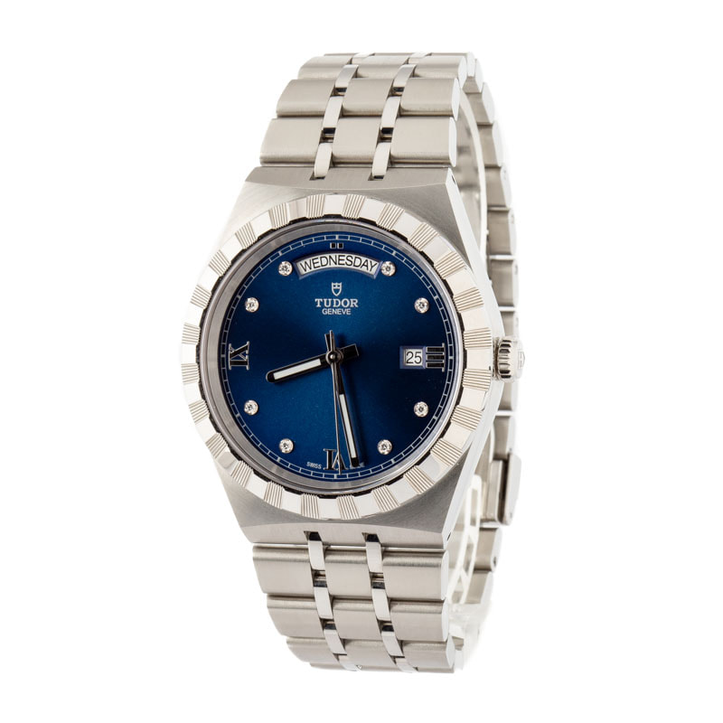 Pre-owned Tudor Royal 28600 Blue Dial