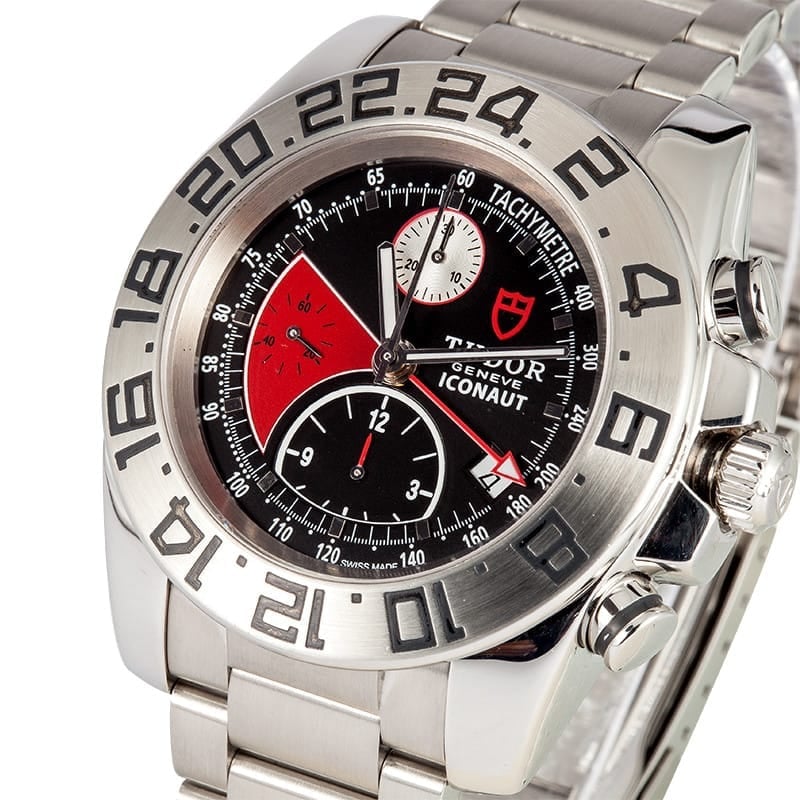 Pre-owned Tudor Iconaut Black Dial