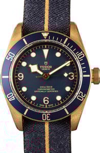 Used Tudor Heritage Black Bay Bronze 79250 Blue Dial