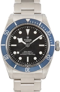 Pre-Owned Stainless Steel Tudor Black Bay Ref 79230B Blue Bezel