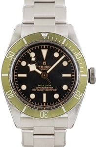 Tudor Black Bay Ref 79230G Harrods Special Edition Green Bezel