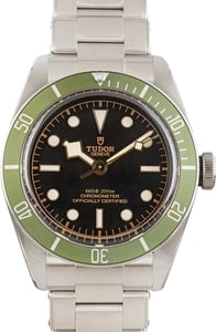Tudor Black Bay Green Bezel 79230G Harrods Special Edition
