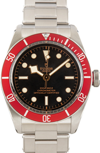 Used Stainless Steel Tudor Black Bay Ref 79230R Red Bezel