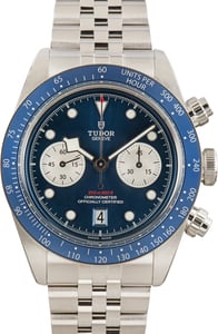 Pre-Owned Tudor Black Bay Chrono Blue Dial Ref 79360