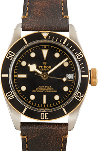 Used Tudor Heritage Black Bay Ref 79733 Leather Strap