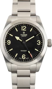 Used Steel Tudor Ranger Ref 79930 Black Domed Dial