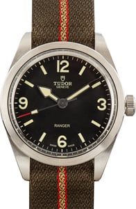 Pre-Owned Tudor Ranger 79950 Stainless Steel on Camo NATO