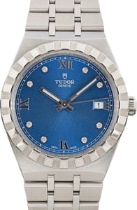 Tudor Royal ref 28500 Stainless Steel Blue Dial