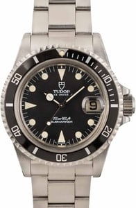 Vintage Rolex Tudor Submariner 76100 Black Dial