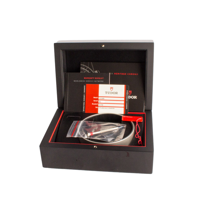 Pre-owned Tudor Heritage Chrono 70330 Blue