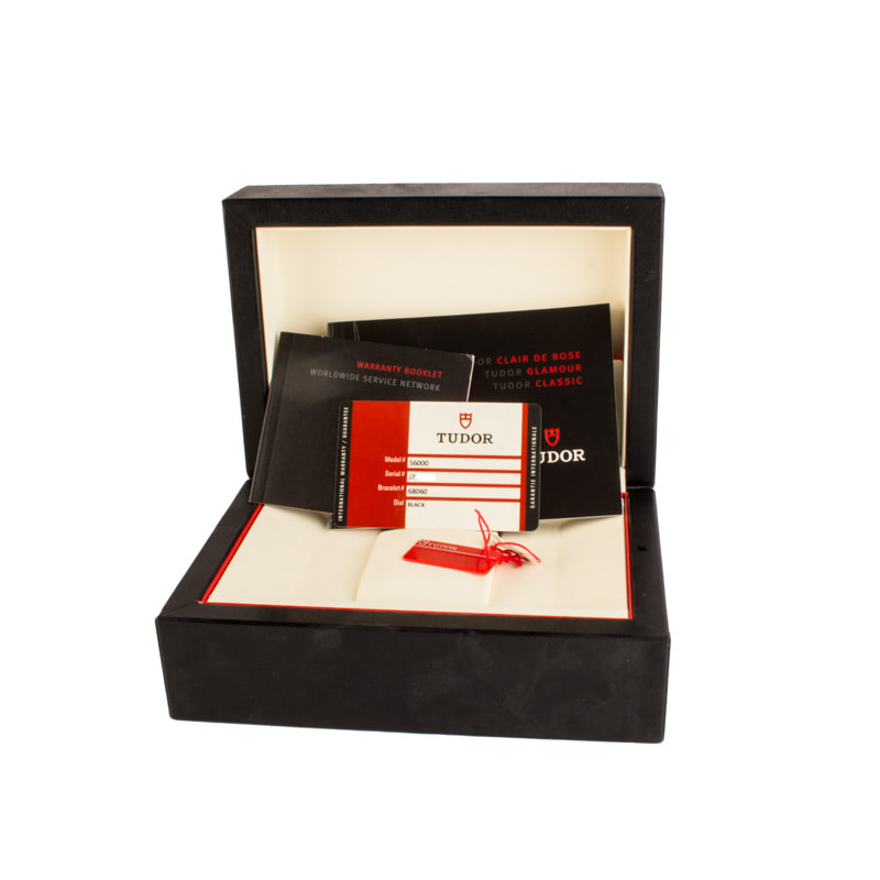 Pre-Owned Glamour Day Date 56000 Black Dial