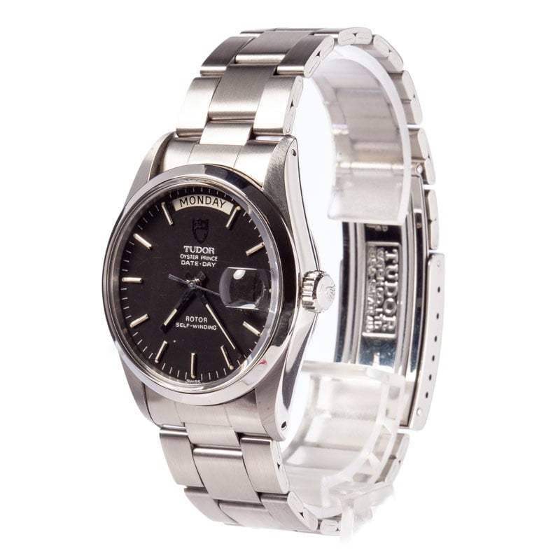 Tudor Oyster Prince Date Day 94500 Black Dial
