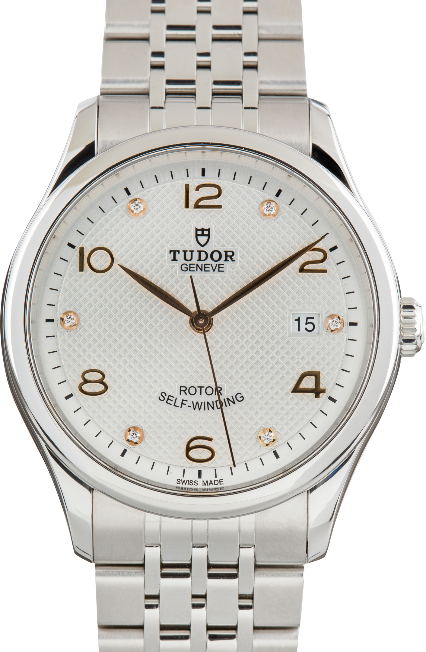 Used Stainless Steel Tudor 1926 Ref 91550 Silver Dial