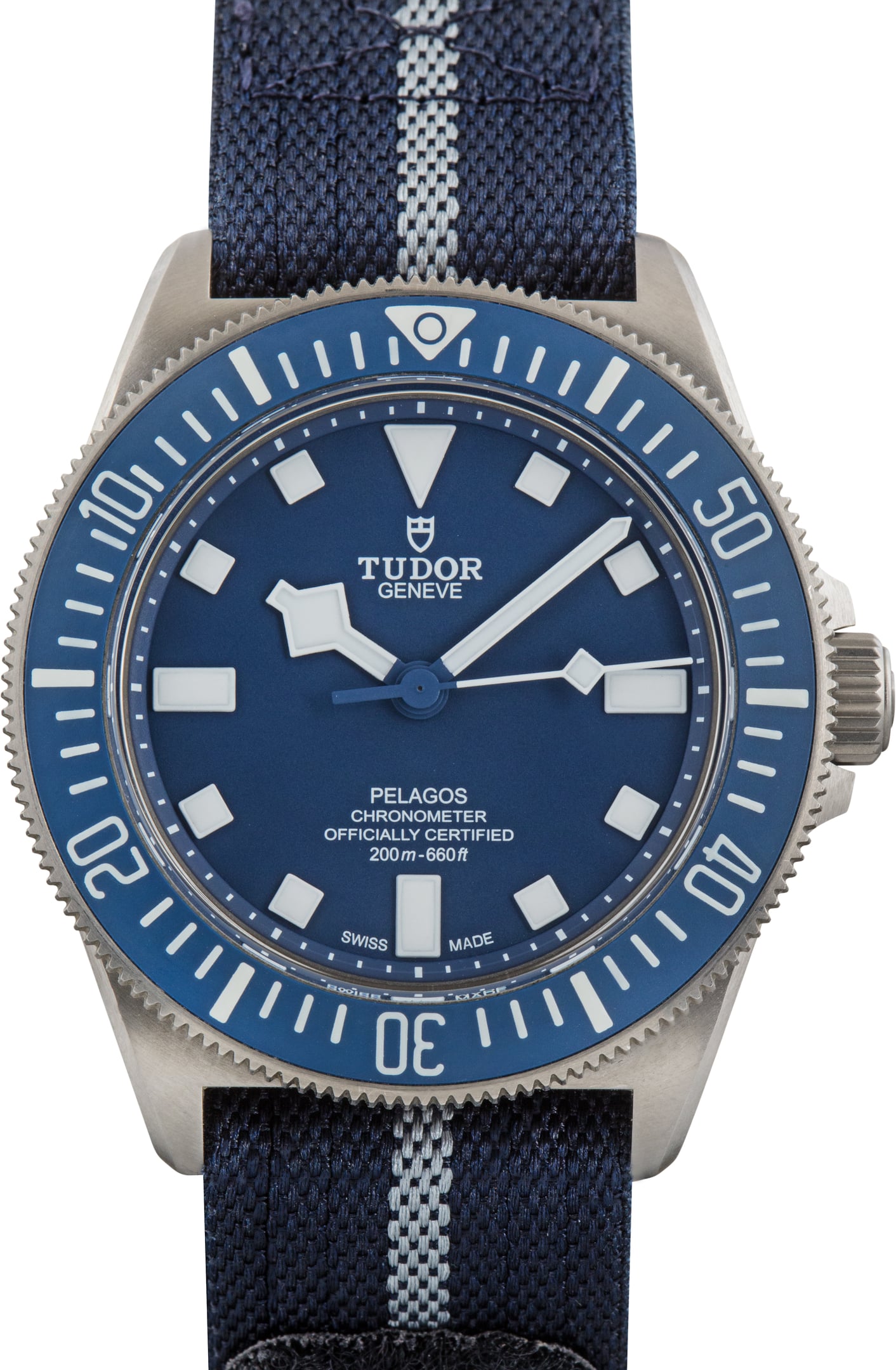 Pre-Owned Tudor Pelagos FXD Ref 25707 Blue Dial