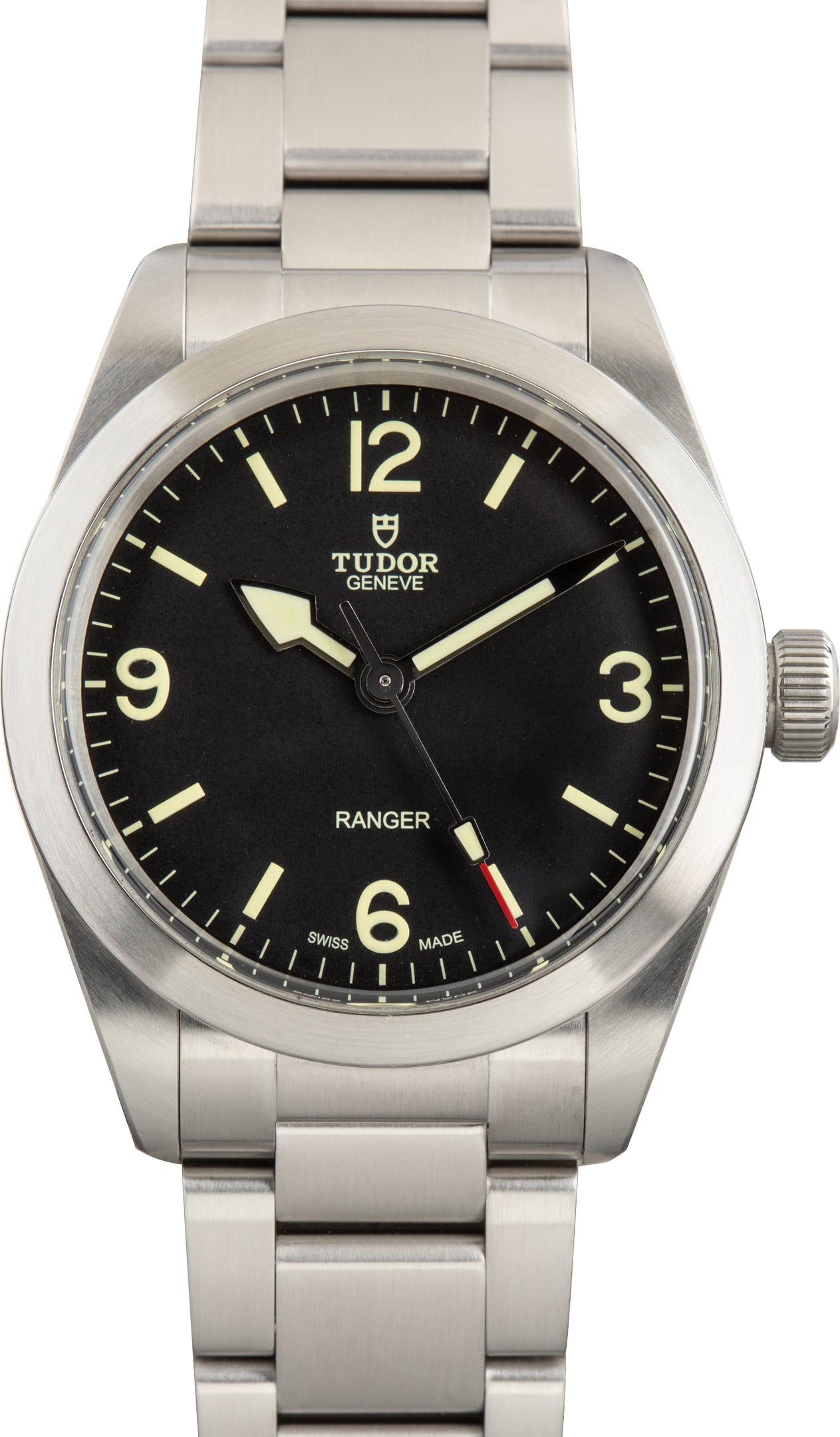 Used Steel Tudor Ranger Ref 79930 Black Domed Dial